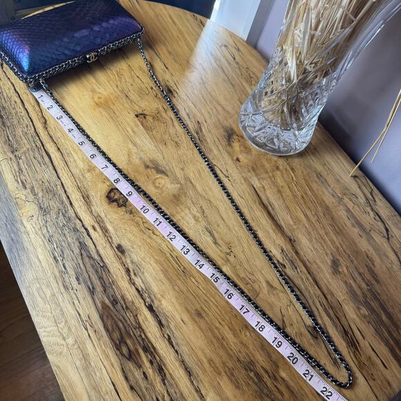 Chanel Metallic Mermaid Python Chain Around Crossbody Clutch Bag Authentic CoA - Picture 8 of 11